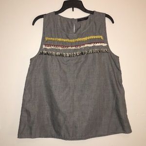 Grey dress top